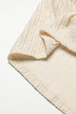 Load image into Gallery viewer, Apricot Crinkle Textured V Neck Flutter Sleeve Top - Fashion Queen -  9
