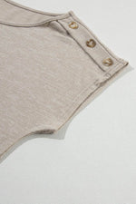 Load image into Gallery viewer, Apricot Pink Button Detail Batwing Sleeve Casual Tee - Fashion Queen -  20
