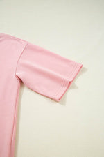 Load image into Gallery viewer, Apricot Pink Half Sleeve T-Shirt &amp; Cargo Sweatpants Set - Fashion Queen -  13
