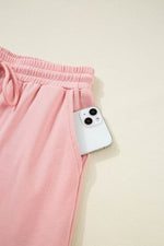 Load image into Gallery viewer, Apricot Pink Half Sleeve T-Shirt &amp; Cargo Sweatpants Set - Fashion Queen -  16

