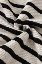 Load image into Gallery viewer, Apricot Stripe Boxy Knitted Round Neck Sweater Tank - Fashion Queen -  12

