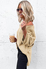 Load image into Gallery viewer, Apricot Textured Knit Drop Shoulder Tee - Fashion Queen -  7
