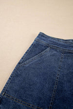 Load image into Gallery viewer, Ashleigh Blue Faux Wrapped Mini Denim Skort - Fashion Queen -  8
