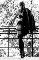 Load image into Gallery viewer, Black Secret BS102 Crotchless Tights
