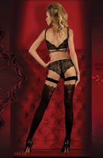 Load image into Gallery viewer, Ballerina 350 Hold Ups Nero (Black) / Red - Fashion Queen -  1
