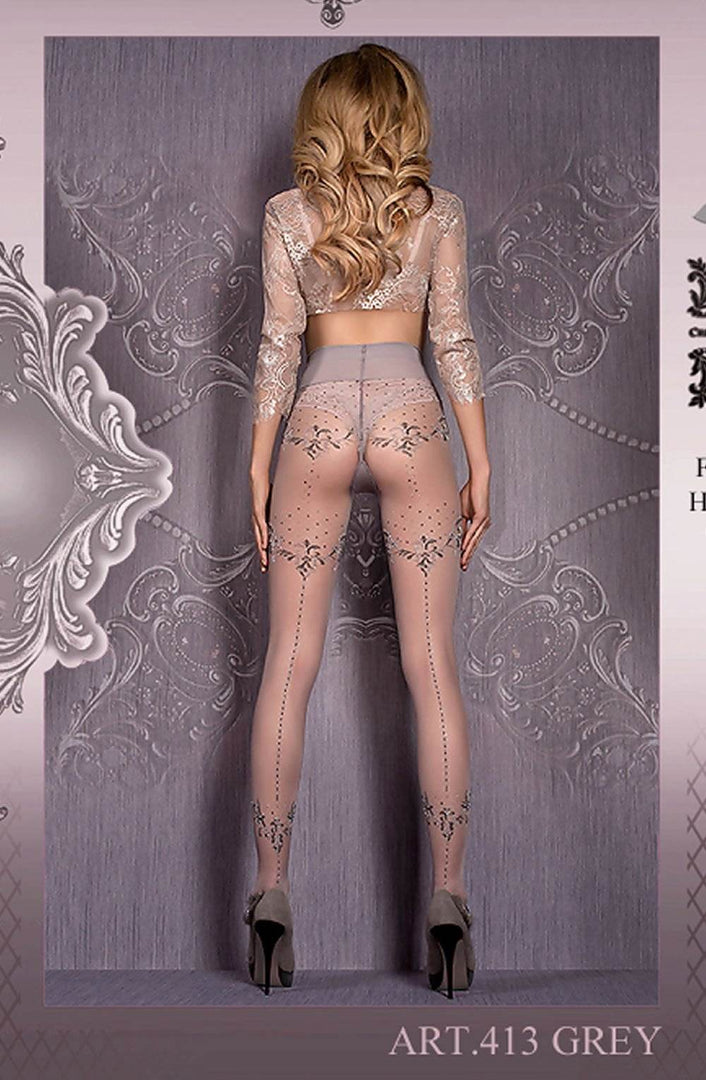 Ballerina 413 Tights Grey - Fashion Queen -  3