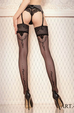 Load image into Gallery viewer, Ballerina 423 Hold Ups Nero (Black) - Fashion Queen -  1
