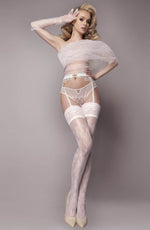 Load image into Gallery viewer, Ballerina 584 Ivory Hold Ups - Fashion Queen -  1

