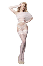 Load image into Gallery viewer, Ballerina 584 Ivory Hold Ups - Fashion Queen -  2
