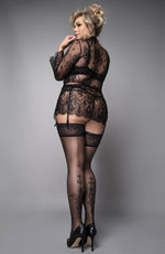 Load image into Gallery viewer, Ballerina 596 Black Hold Ups Plus - Fashion Queen -  1
