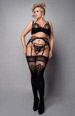 Load image into Gallery viewer, Ballerina 600 Black Hold Ups Plus - Fashion Queen -  1
