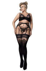 Load image into Gallery viewer, Ballerina 600 Black Hold Ups Plus - Fashion Queen -  2
