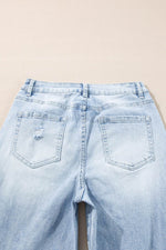 Load image into Gallery viewer, Beau Blue Light Wash Distressed Flare Jeans - Fashion Queen -  6
