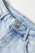 Load image into Gallery viewer, Beau Blue Vintage Light Wash Distressed Flare Jeans - Fashion Queen -  9
