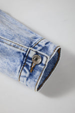 Load image into Gallery viewer, Beau Blue Vintage Washed Flap Pockets Denim Jacket - Fashion Queen -  12

