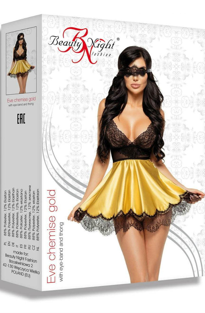 Beauty Night BN6544 Eve Chemise Gold - Fashion Queen -  5