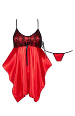 Load image into Gallery viewer, Beauty Night BN6646 Julieta Chemise Red - Fashion Queen -  9

