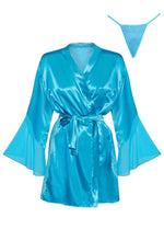 Load image into Gallery viewer, Beauty Night BN6659 Marlene Peignoir Turquoise - Fashion Queen -  4
