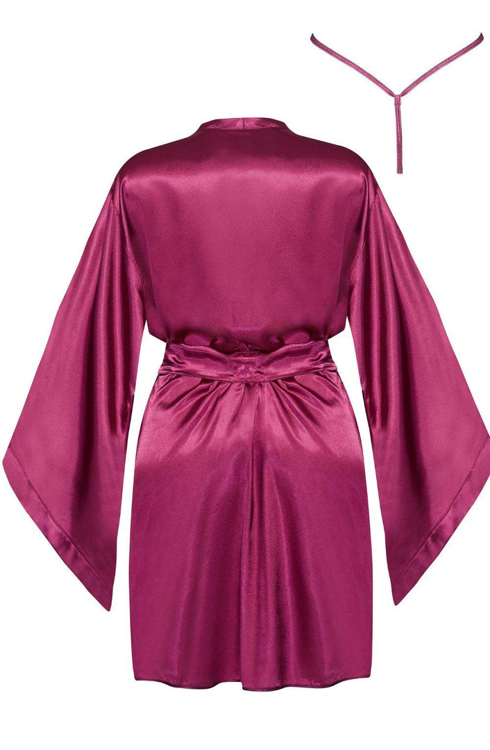 Beauty Night BN6663 Samira Peignoir Burgundy - Fashion Queen -  8