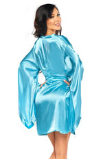 Load image into Gallery viewer, Beauty Night BN6666 Samira Peignoir Turquoise - Fashion Queen -  7
