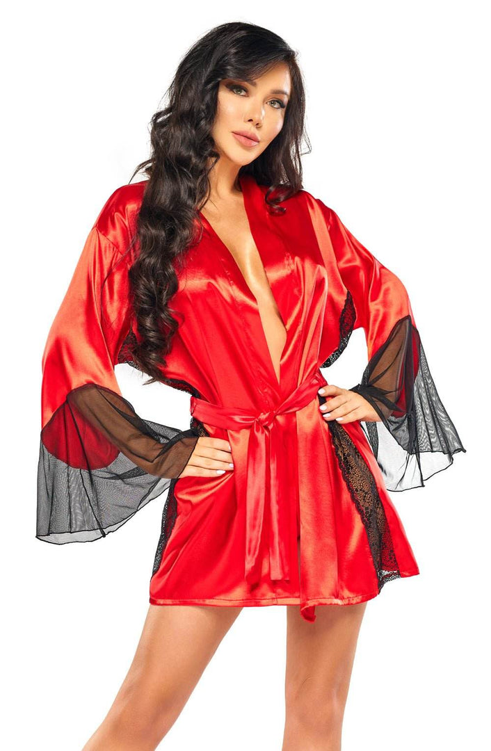 Beauty Night BN6667 Sara Peignoir Red - Fashion Queen -  1