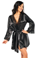 Load image into Gallery viewer, Beauty Night BN6669 Sherie Peignoir Black - Fashion Queen -  1
