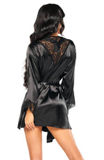 Load image into Gallery viewer, Beauty Night BN6669 Sherie Peignoir Black - Fashion Queen -  7
