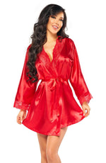 Load image into Gallery viewer, Beauty Night BN6670 Sherie Peignoir Red - Fashion Queen -  1
