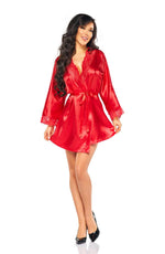Load image into Gallery viewer, Beauty Night BN6670 Sherie Peignoir Red - Fashion Queen -  3
