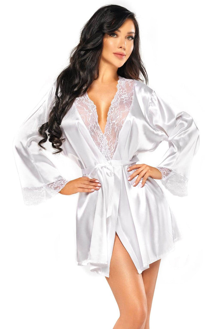 Beauty Night BN6672 Sherie Peignoir White - Fashion Queen -  1