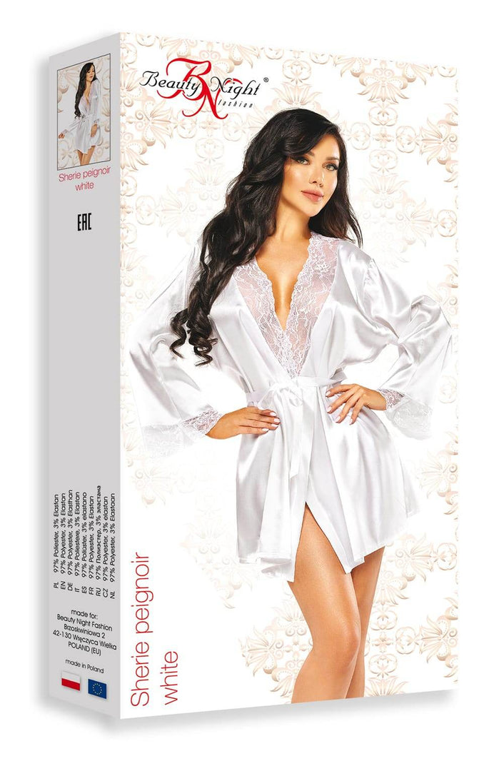 Beauty Night BN6672 Sherie Peignoir White - Fashion Queen -  8