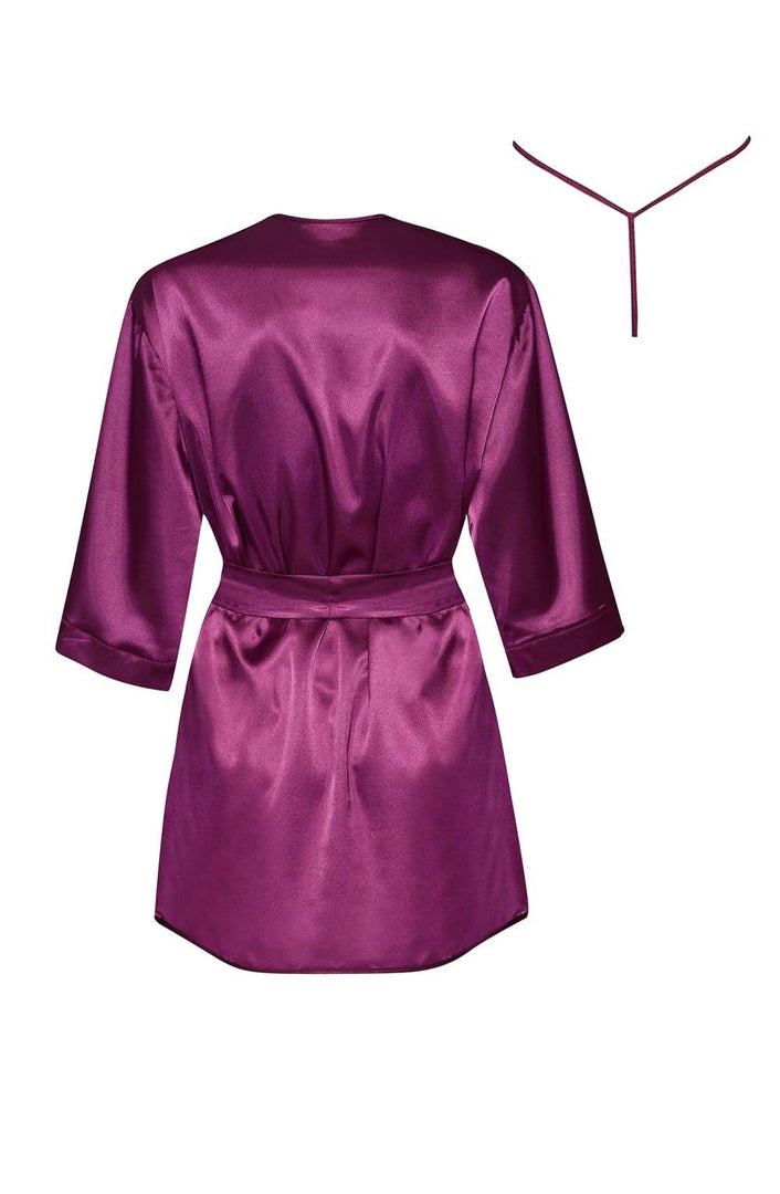 Beauty Night BN6673 Peignoir Burgundy - Fashion Queen -  4