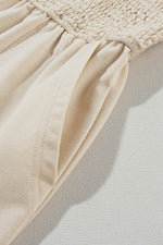 Load image into Gallery viewer, Beige Buttons Smocked Sleeveless Romper - Fashion Queen -  14

