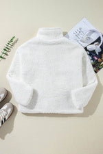 Load image into Gallery viewer, Beige Faux Fur Button Pocketed Lapel Collar Jacket - Fashion Queen -  8
