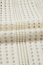 Load image into Gallery viewer, Beige Open Knit Drawstring Waist Beach Dress - Fashion Queen -  12
