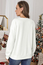 Load image into Gallery viewer, Beige Plain Crew Neck Pullover Sweatshirt - Fashion Queen -  3
