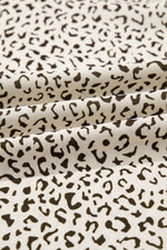 Load image into Gallery viewer, Beige Plus Size Leopard Print Frill Trim Short Sleeve Flared Dress - Fashion Queen -  18
