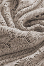 Load image into Gallery viewer, Beige Pointelle Knit Flutter Sleeve Sweater - Fashion Queen -  19

