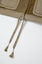 Load image into Gallery viewer, Beige Quilted Textured Patchwork Loose Fit Hooded Jacket - Fashion Queen -  27
