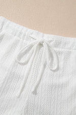 Load image into Gallery viewer, Beige Textured Knit Tank Top and Drawstring Shorts Set - Fashion Queen -  14
