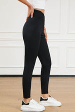 Load image into Gallery viewer, Black Arched Waist Seamless Active Leggings - Fashion Queen -  15
