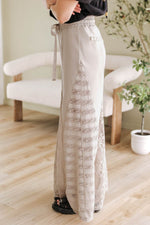 Load image into Gallery viewer, Black Boho Lace Patchwork Wide Leg High Waist Pants - Fashion Queen -  6
