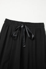 Load image into Gallery viewer, Black Boho Lace Patchwork Wide Leg High Waist Pants - Fashion Queen -  8
