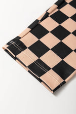 Load image into Gallery viewer, Black Checkered Pattern High Waist Skinny Leggings - Fashion Queen -  18
