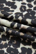 Load image into Gallery viewer, Black Cheetah Printed Casual Tee and Shorts Lounge Set - Fashion Queen -  10
