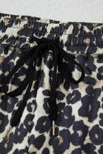 Load image into Gallery viewer, Black Cheetah Printed Casual Tee and Shorts Lounge Set - Fashion Queen -  15
