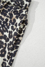 Load image into Gallery viewer, Black Cheetah Printed Casual Tee and Shorts Lounge Set - Fashion Queen -  16
