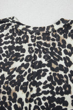 Load image into Gallery viewer, Black Cheetah Printed Casual Tee and Shorts Lounge Set - Fashion Queen -  9
