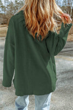 Load image into Gallery viewer, Black Contrast Flap Pockets Relaxed Shacket - Fashion Queen -  11
