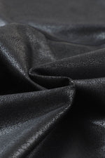 Load image into Gallery viewer, Black Crossed Dip Waist Sleek Leather Leggings - Fashion Queen -  13
